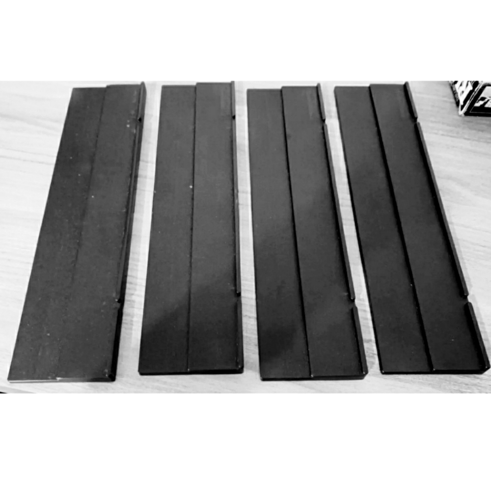 Rummikub Pressman replacement black tiles racks 1985-1990 set of 4pcs no legs